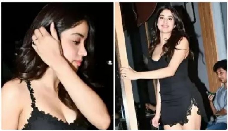 people said seeing Jhanvi in black dress....