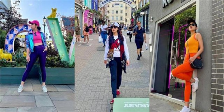 Sara Ali Khan was seen assuming a vacation in London.