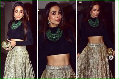 At Diwali party, Malaika robbed limelight in glamorous traditional clothes