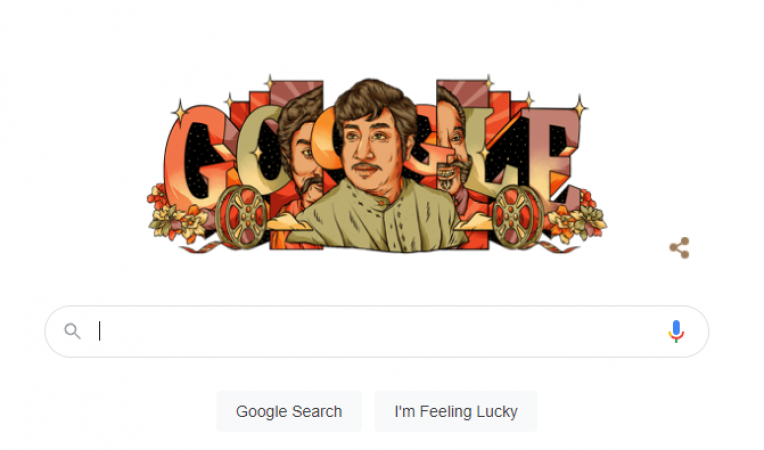 Google celebrating Sivaji Ganesan's birthday with a doodle