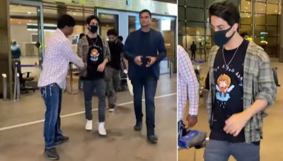 Video: दुबई से लौटे आर्यन खान, एयरपोर्ट पर दिखा सलमान जैसा एटीट्यूड