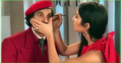Video: Katrina was applying lipstick when Ranveer reached and then this happened