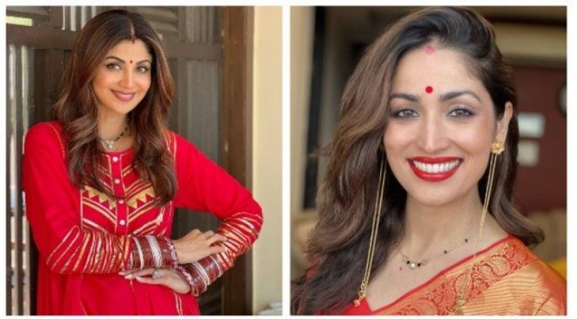 From Shilpa to Yami Gautam, actresses came out in this way on KarvaChauth