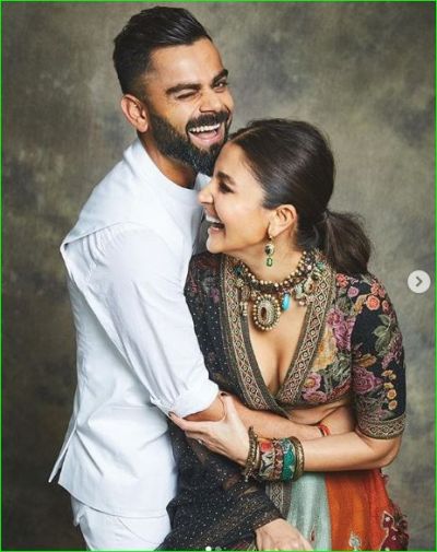 Virushka looked very beautiful in the celebration of Diwali, pictures go viral