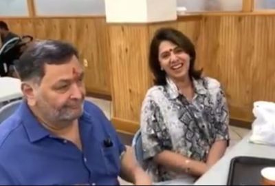 Video:  Rishi Kapoor back to India, reaches Balaji temple with wife Neetu