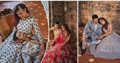 शादी से पहने दूल्हा-दुल्हन बने ऋचा-अली, फोटोज हो रहीं हैं वायरल