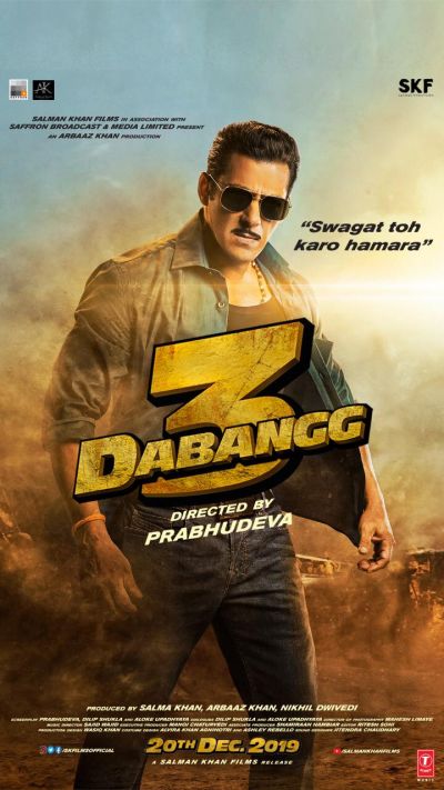 Salman Khan starrer Dabangg 3 teaser will be screened with the film 'War' and the trailer 'Housefull 4'