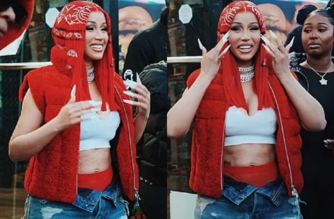 Cardi B arrives in New York for her video shoot