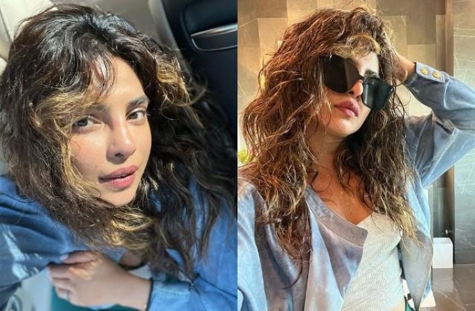 Picture of Priyanka in scattered hair went viral on social media.