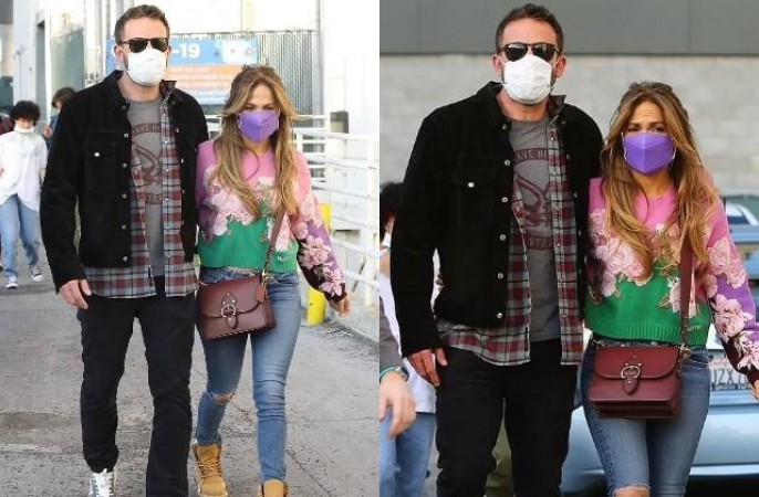 Ben Affleck and Jennifer Lopez Sport Colorful Looks During Family’s Movie Outing