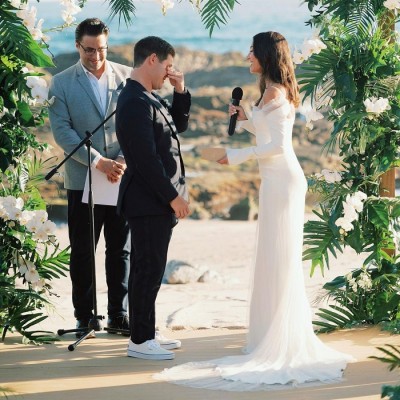 Chloe Bridges marries Adam DeVine during private beach ceremony in Los Cabos