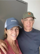 Tom Hanks shared this first picture with his wife after the Coronavirus