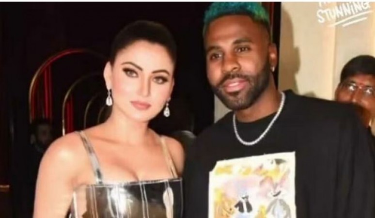 Urvashi Rautela appeared on a dinner date with American rapper