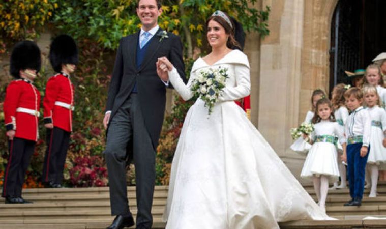 ब्रिटिश राजकुमारी यूजिनी ने की शादी, शाही परिवार में हुआ खास जश्न