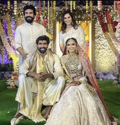 Rana Daggubati and his wife Miheeka look beautiful in wedding pictures