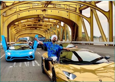 Diljit's new video is going viral, seen singing in the car