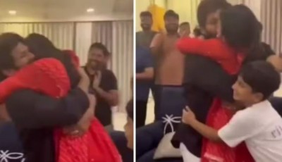 VIDEO! नेशनल अवॉर्ड पाने वाले पहले तेलुगु अभिनेता बने अल्लू अर्जुन, खुशी से पत्नी को गोद में उठाया