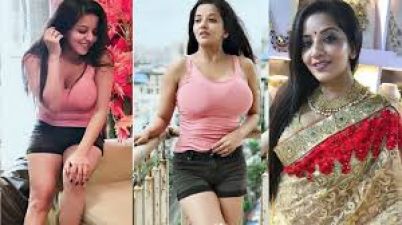 Monalisa's different look surfaced, looks beautiful in short dress