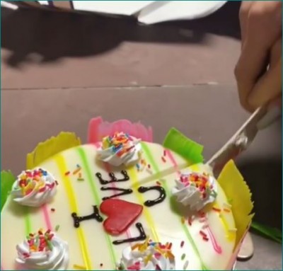 Himanshi seen cutting cake with Asim, Watch video here