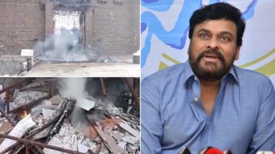 तमिल एक्टर चिरंजीवी के फिल्म सेट पर लगी आग, इतना हुआ नुकसान
