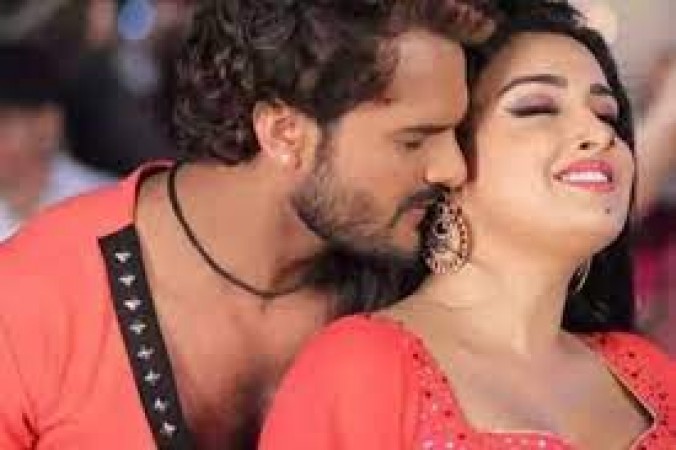 आम्रपाली के प्यार में पागल हुए खेसारी, वायरल हुआ रोमांटिक वीडियो