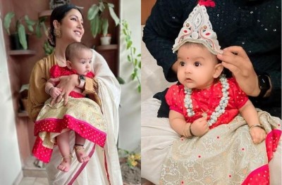 Debina made 'annaprashan' of the younger daughter, fans were happy to see the pictures