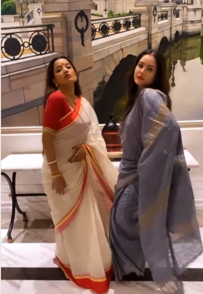 Monalisa and Pooja Banerjee seen trembling at Bangla version of 'Tune Maari Entriyaan'