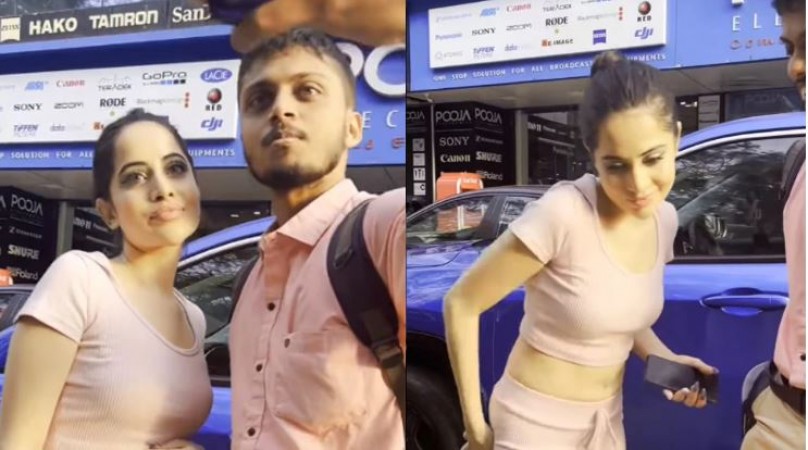 Seeing Urfi fan reached to click a selfie, actress did such an act that everyone's senses flew away