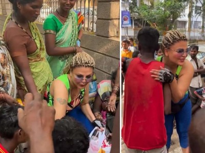 VIDEO! Rakhi Sawant did something like this on the road, seeing everyone became a fan of the actress.