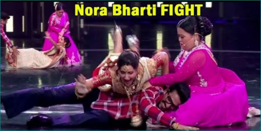 VIDEO: पति संग नोरा को डांस करते देख भड़कीं भारती, एक्ट्रेस को स्टेज पर घसीटा