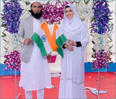 Sana Khan delivers a speech at school on Independence Day, husband shared video
