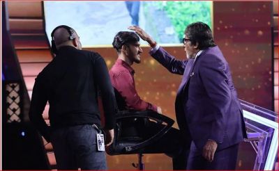 That's why Big B combed the hairs of contestant Nitin Kumar with his hands