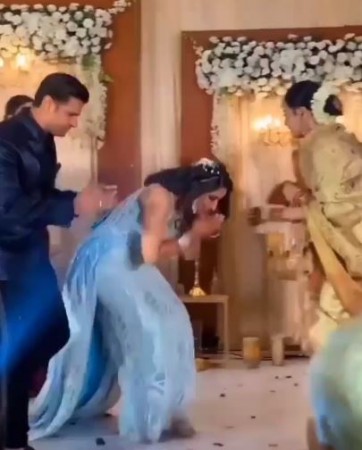 Rekha surprises 'GHKPM' stars Neil Bhatt & Aishwarya Sharma's wedding