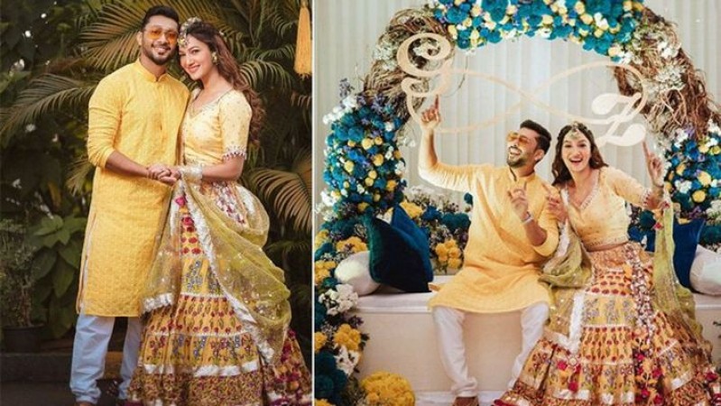 Photos: Zaid Darbar-Gauahar Khan twin in outfits of their marriage functions