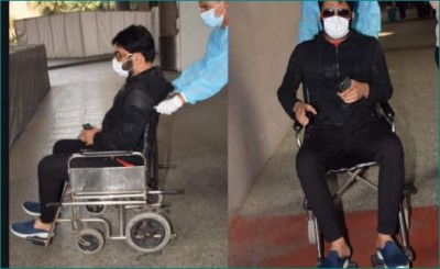 Kapil Sharma spotted in wheelchair at Mumbai airport