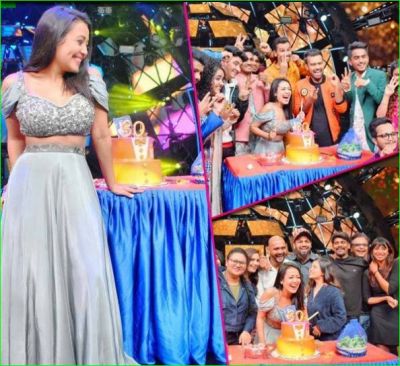 Neha cut cake on the sets of Indian Idol 11, check out 'happy' photos here