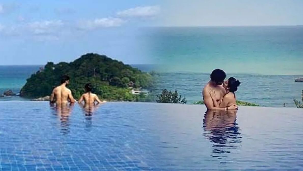 Passionate Kiss in the pool, Rajeev-Charu, enjoy a fierce honeymoon