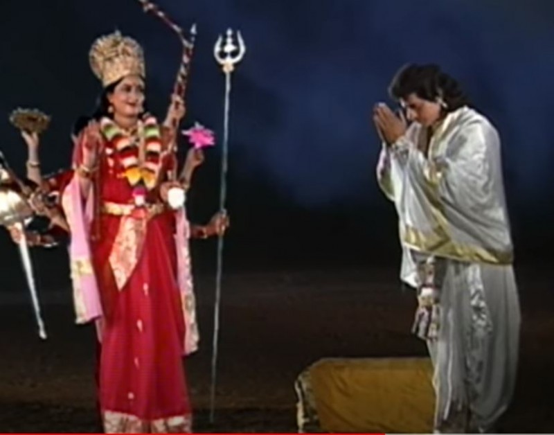 अर्जुन ने प्राप्त किया मां दुर्गा का आशीर्वाद