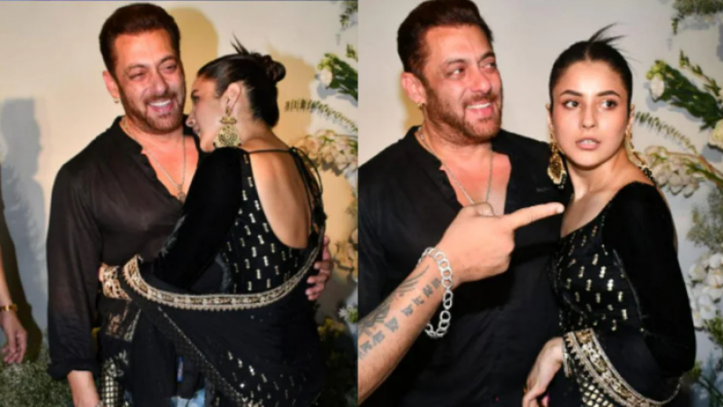Shahnaz Gill showered love on Salman Khan at Eid party, fans were blown  away after seeing the cute bonding | NewsTrack English 1