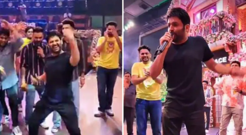 Team of The Kapil Sharma Show made a big splash, VIDEO  came out in front of tremendous party