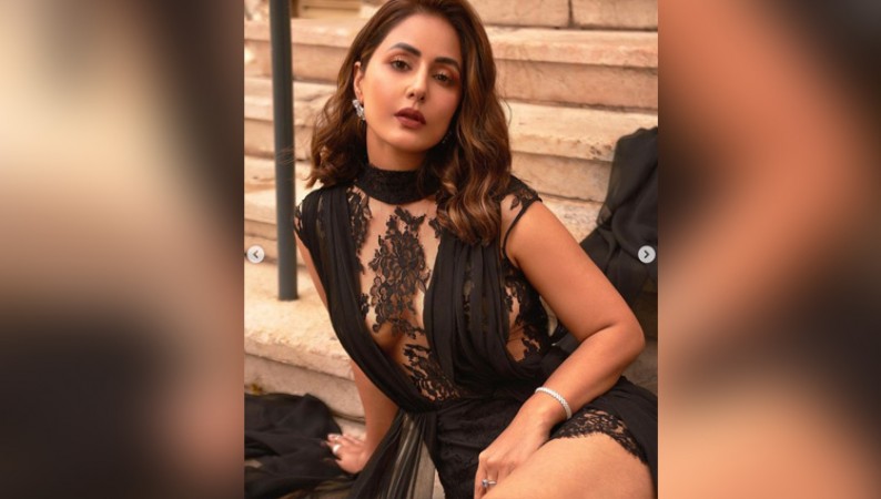 Cannes 2022: Hina shows up in black net dress, fans' senses blown away