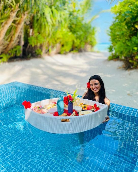 Jamin Bhasin seen holidaying in Maldives