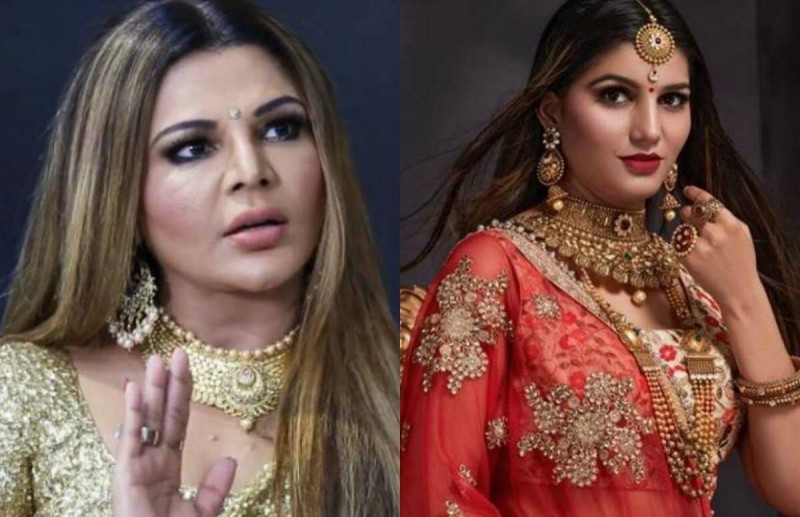 Sapna Choudhary and Rakhi Sawant danced fiercely on Haryanvi songs, the audience was also surprised to see the competition.