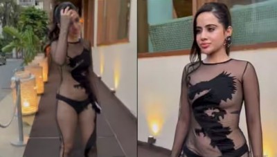 People called Urfi Javed's dress a mosquito net, watch VIDEO