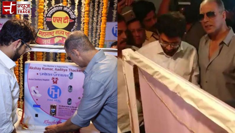On-screen, PadMan installs sanitary pad vending machine in Mumbai