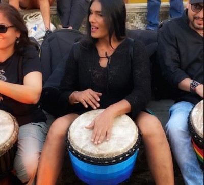 Bollywood Actress Plays Drums on the Footpath, Video Goes Viral