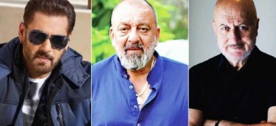 Video!! “Accha Kiya Hai Jo Maara”,  When Salman, Sanjay and Jackie Shroff supported Anupam Kher