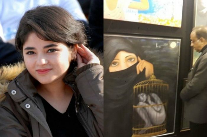 Zaira Wasim is now compared by a painting of girl in Hijab