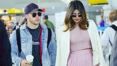Priyanka Chopra and Rumored boyfriend Nick Jonas spotted at airport together