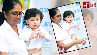 Taimur Ali Khan looks adorable as he exits from play-school